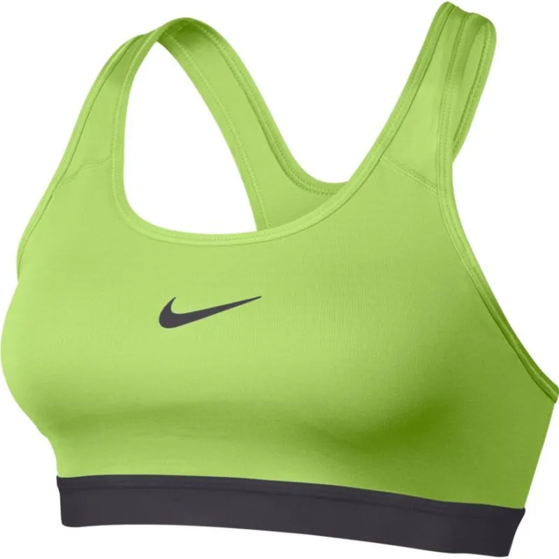 Nike Classic Pad Bra - volt glow/gunsmoke/gunsmoke