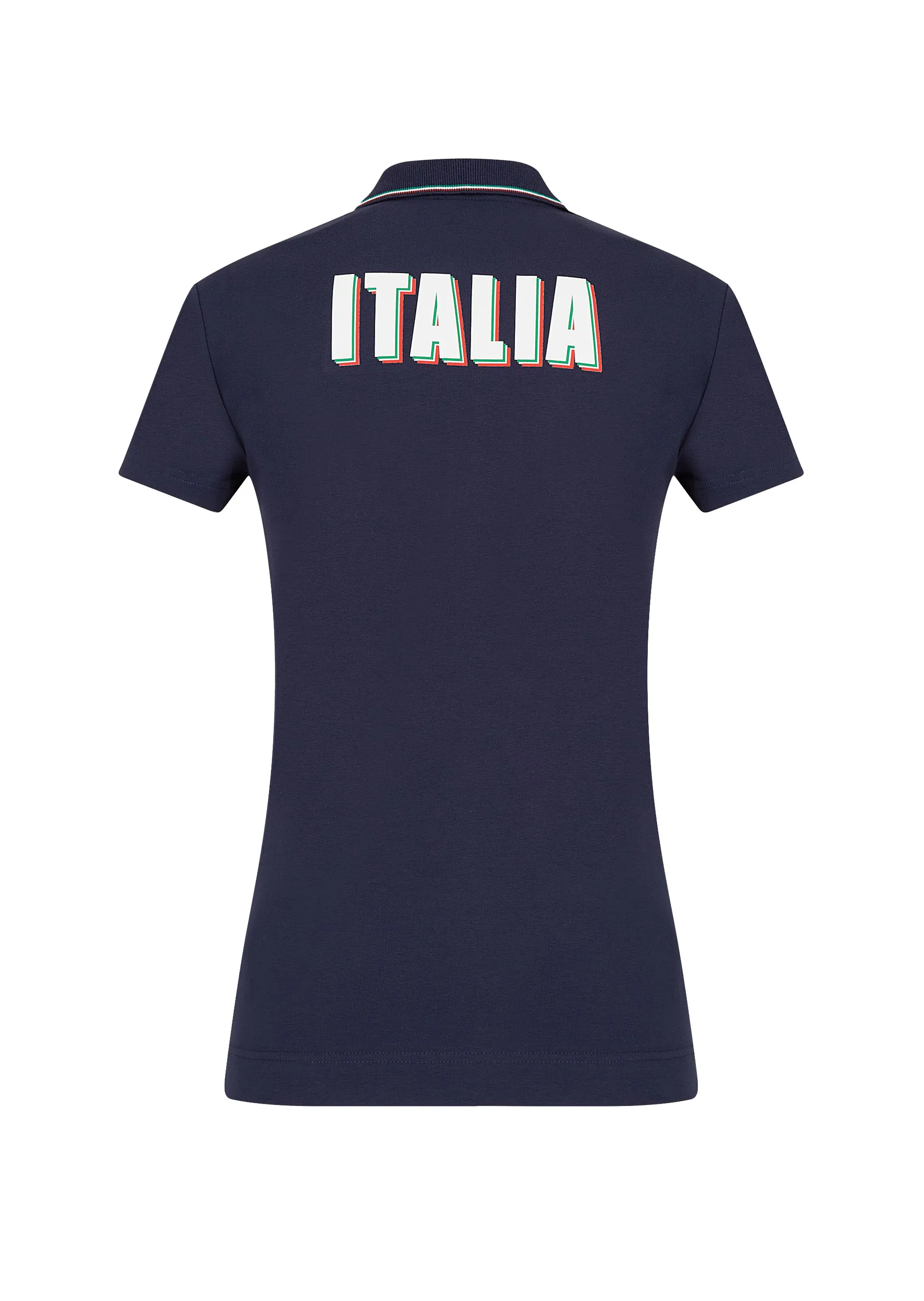 EA7 Woman Jersey Polo Shirt - navy blue
