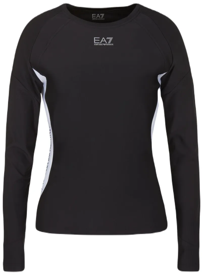 6RTT14_TJSNZ_1200-1 EA7 Woman Jersey T-Shirt - black