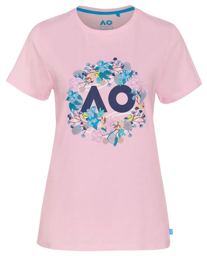 Australian Open T-Shirt Flower Logo Australian Open T-Shirt Flower Logo