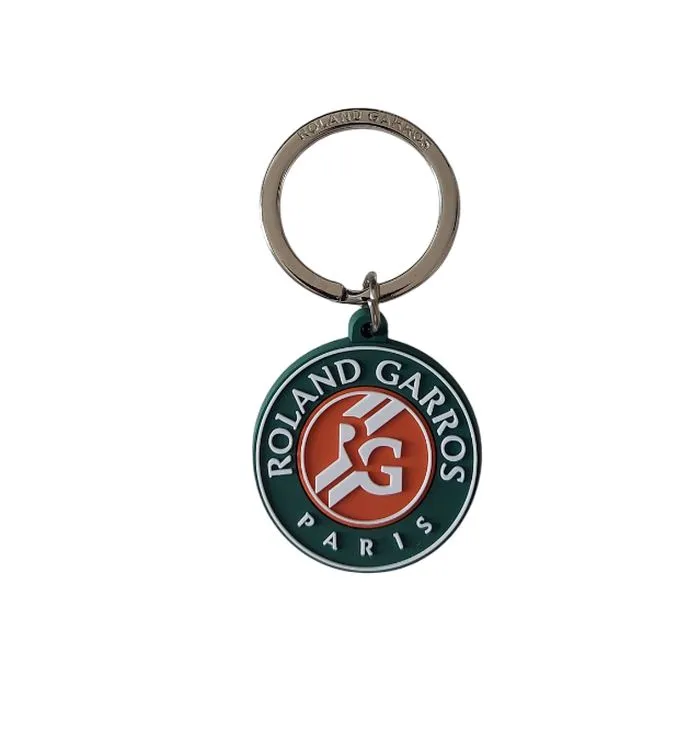 Roland Garros Logo Rubber Keychain