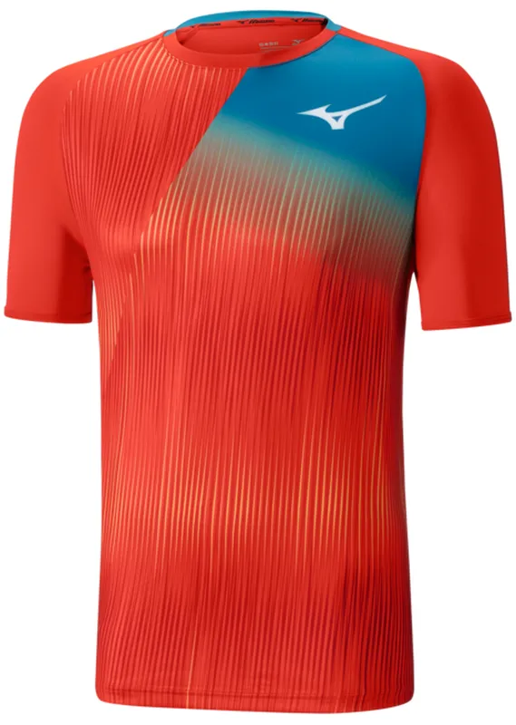 Mizuno Shadow Tee - tomato