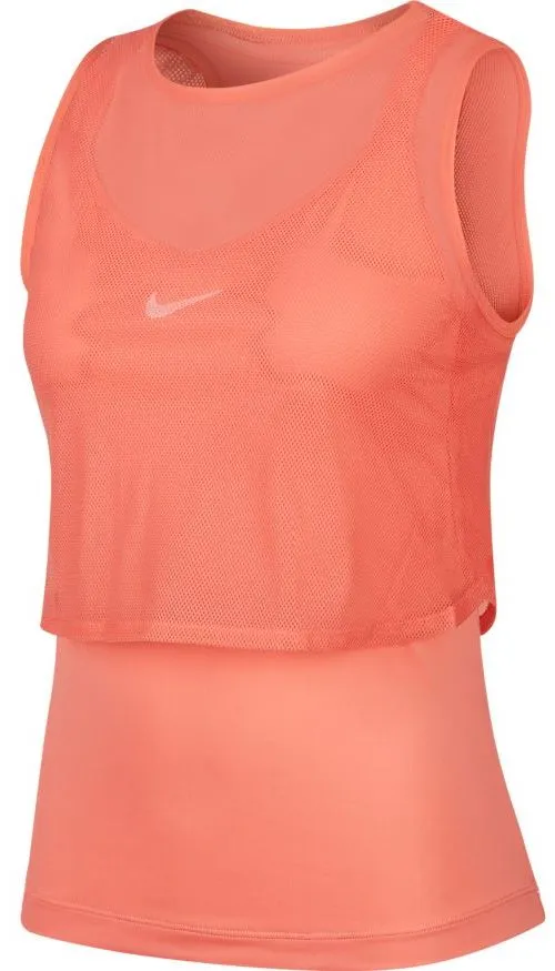 Nike Court Elevated Essential Dry Tank - sunblush/white Nike Court Elevated Essential Dry Tank - sunblush/white