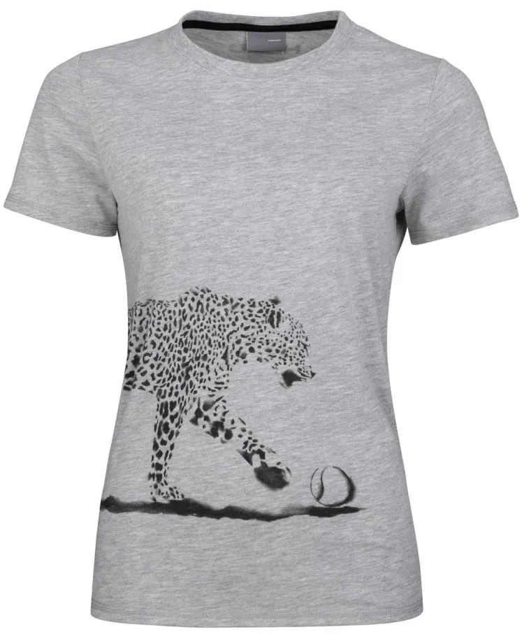 Head Leopard T-Shirt W - grey melange Head Leopard T-Shirt W - grey melange
