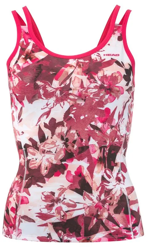 Head Vision Graphic Strap Tank W - magenta/white