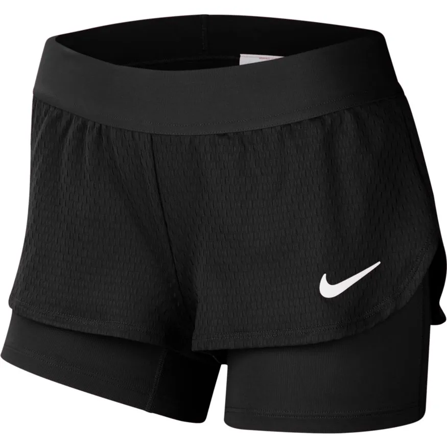 Nike Girls Court Flex Short - black/white