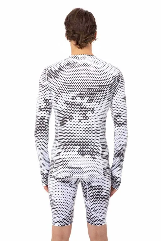Hydrogen Printed Second Skin Tee LS Man - white camouflage