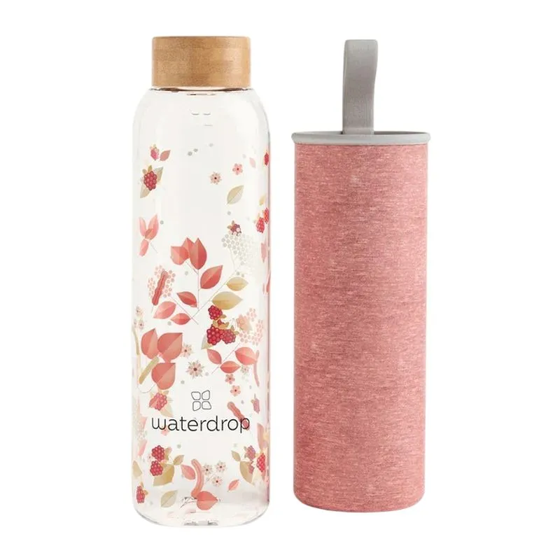 Waterdrop Glass Bottle (600ml) - flair Waterdrop Glass Bottle (600ml) - flair
