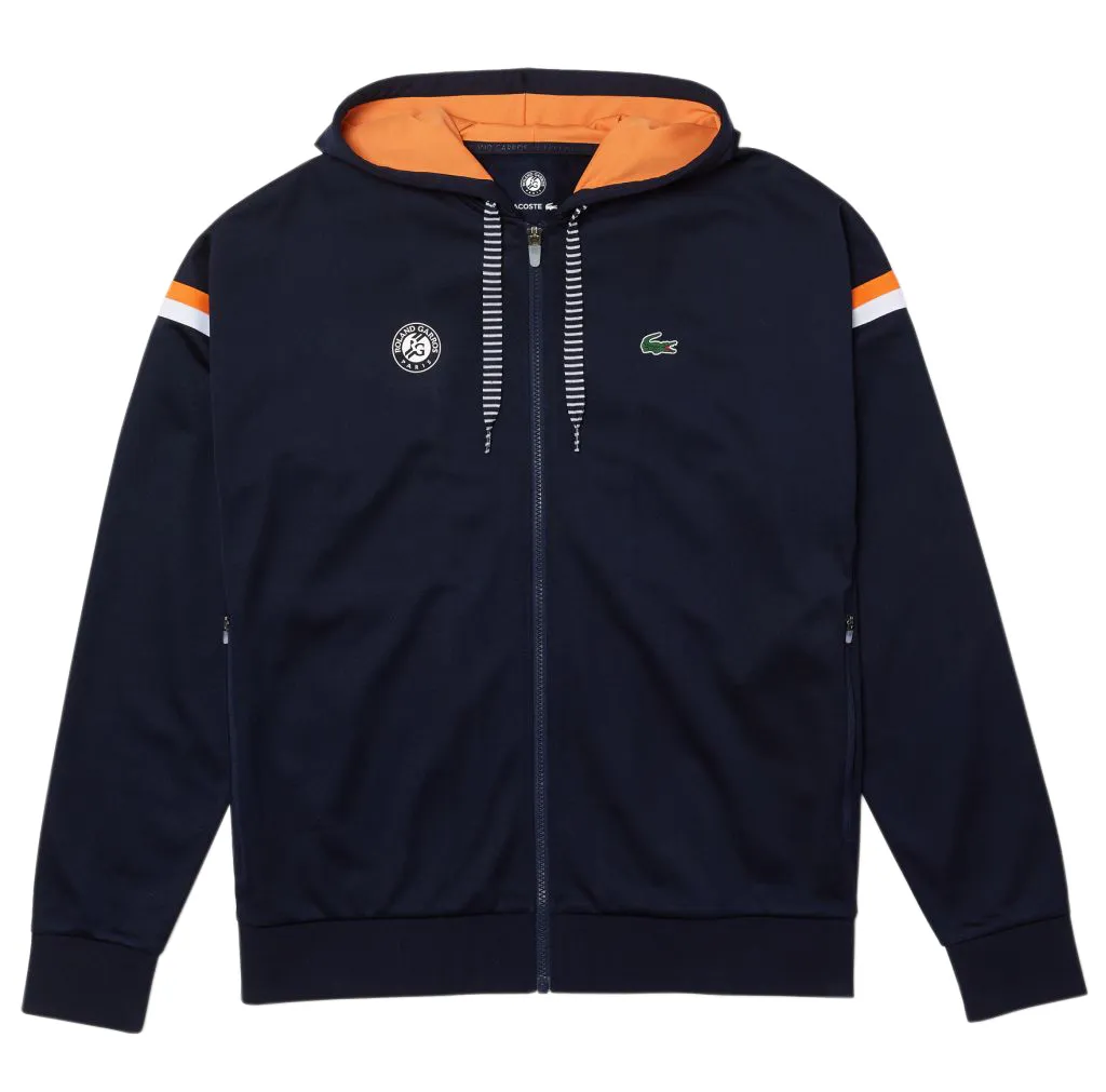 Lacoste Roland Garros Men's SPORT Hooded Sweatshirt - blue marine/orange Lacoste Roland Garros Men's SPORT Hooded Sweatshirt - blue marine/orange