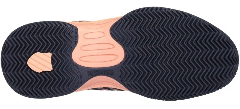 K-Swiss Hypercourt Express 2 HB Clay Junior - graystone/peach nectar