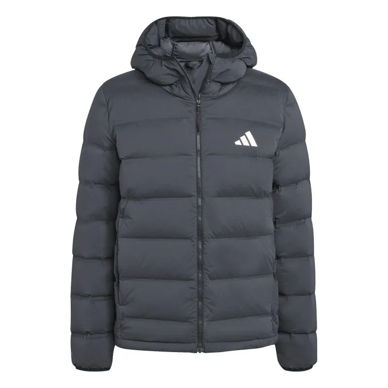 Adidas Helionic Stretch Hooded Down - black Adidas Helionic Stretch Hooded Down - black