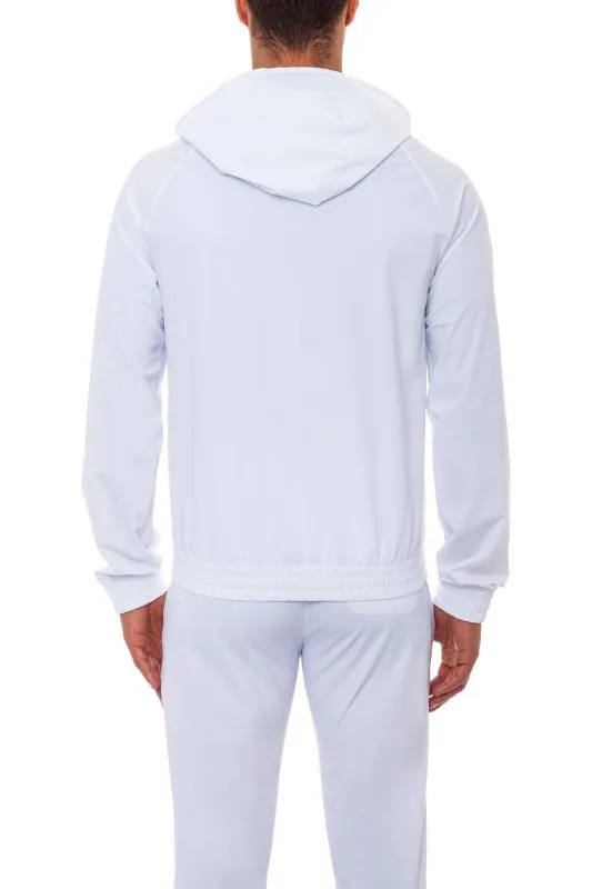 Hydrogen Tech FZ Sweatshirt Skull - white