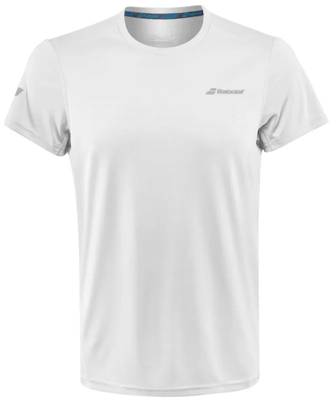 Babolat Core Flag Club Tee Men - white/white Babolat Core Flag Club Tee Men - white/white