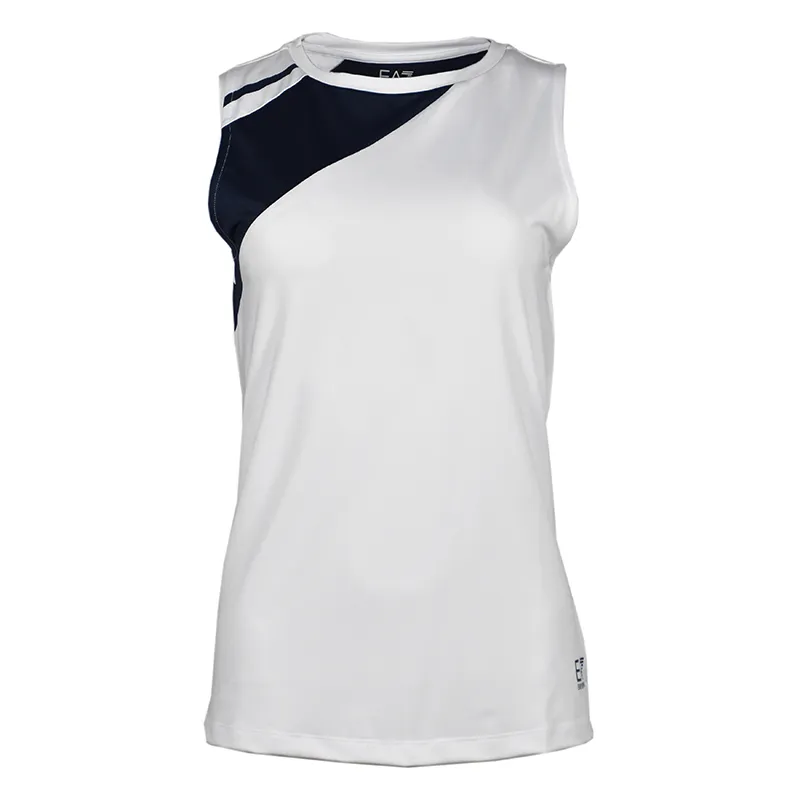 ea7-women-jersey-tank-white-1 EA7 Women Jersey Tank - white