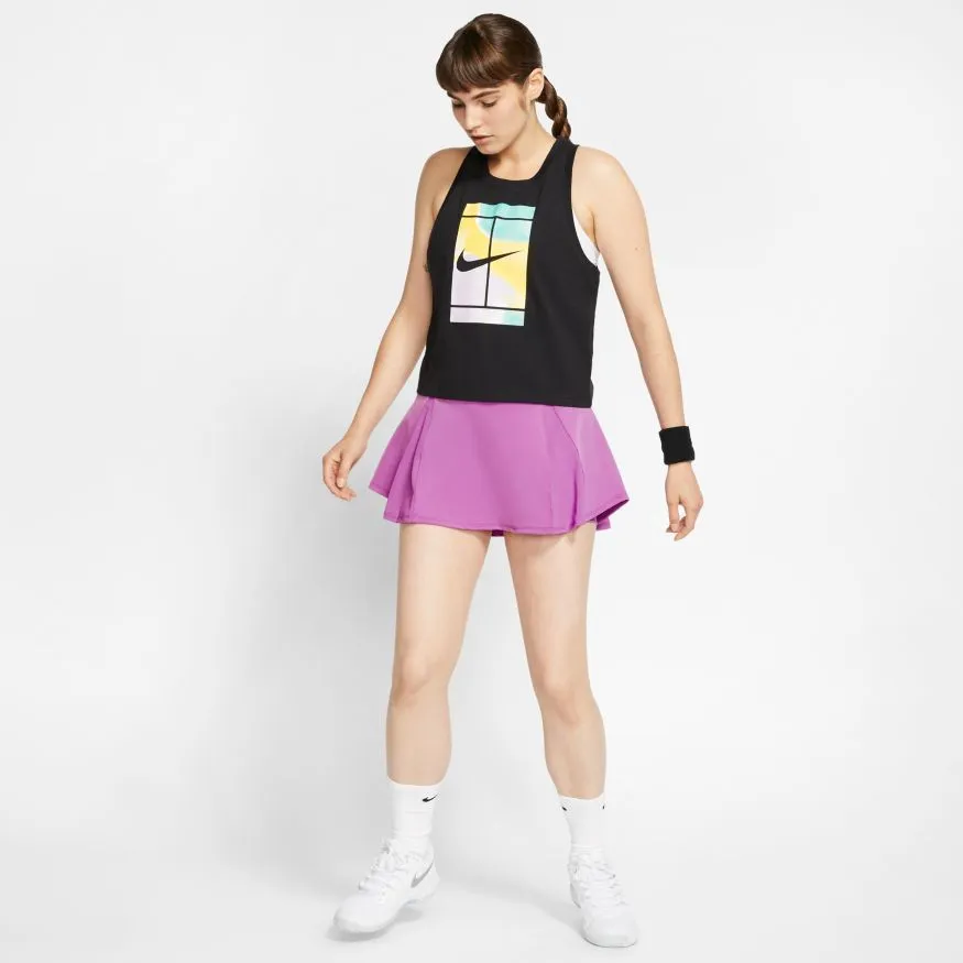 Nike Court Tank Crop Court SSNL - black
