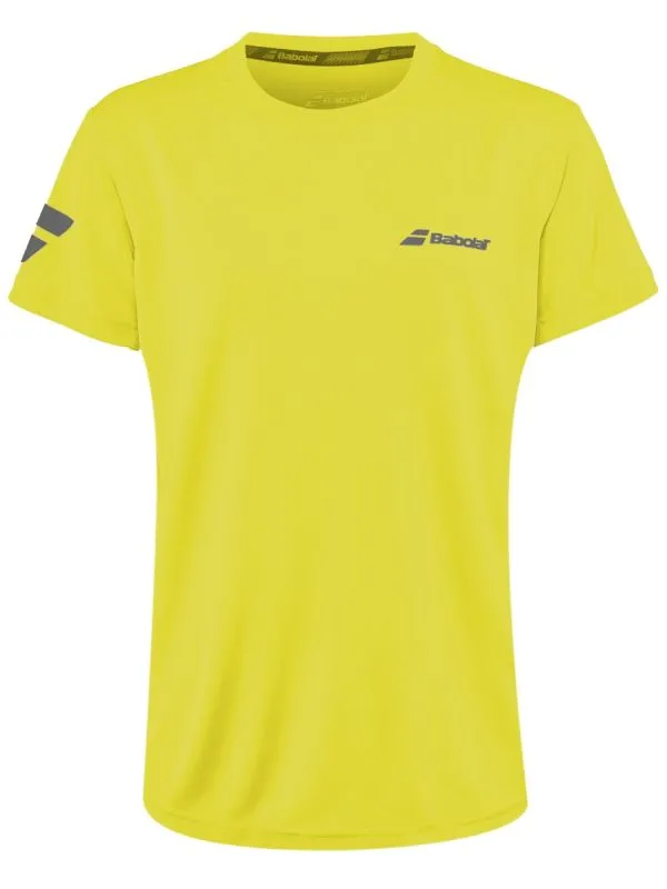 Babolat Core Flag Club Tee Boy - blazing yellow