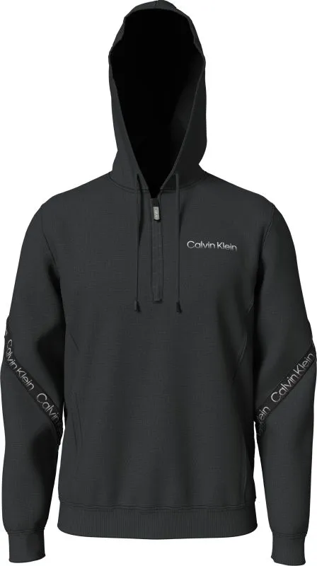Calvin Klein PW 1/4 Zip Hoodie - black beauty Calvin Klein PW 1/4 Zip Hoodie - black beauty