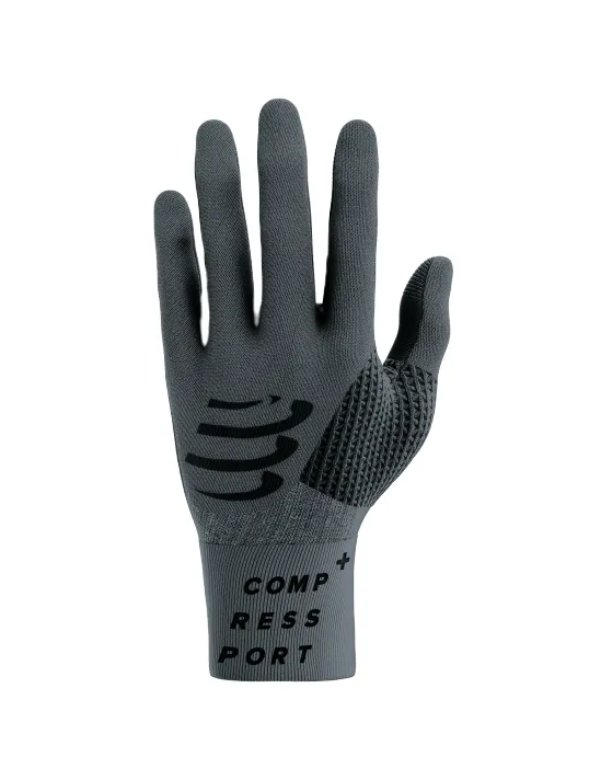 Compressport 3D Thermo Gloves - asphalte/black