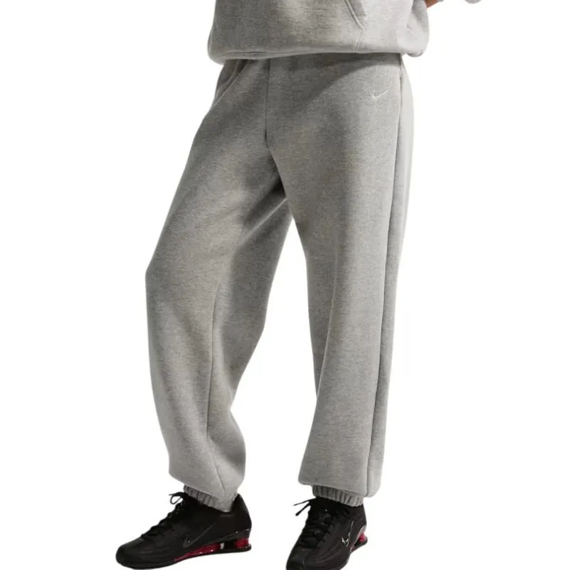 Nike Studio Fleece Medium Weight - dark grey heather/sail