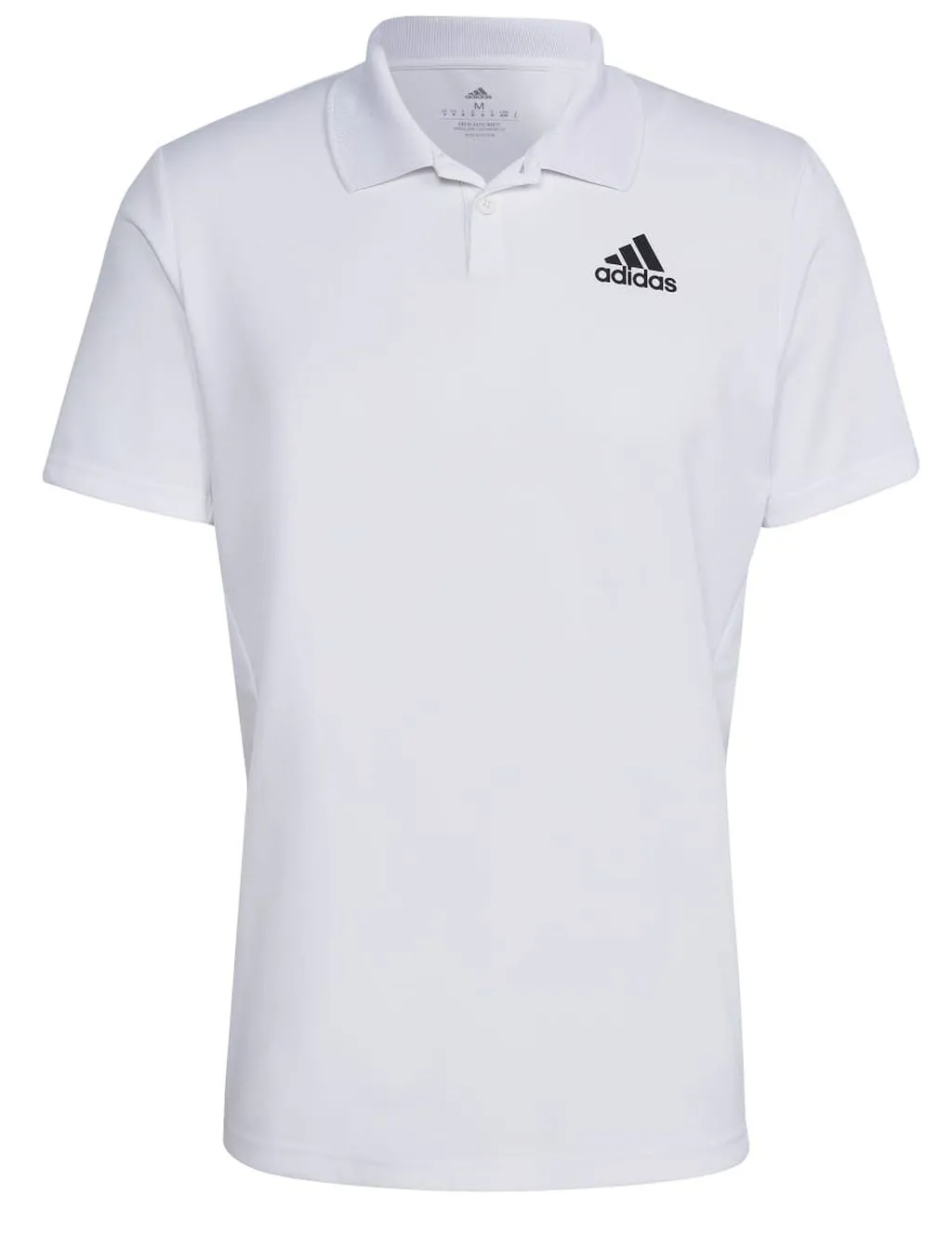 Men's Polo T-shirt Adidas Club Pique - white/black - White