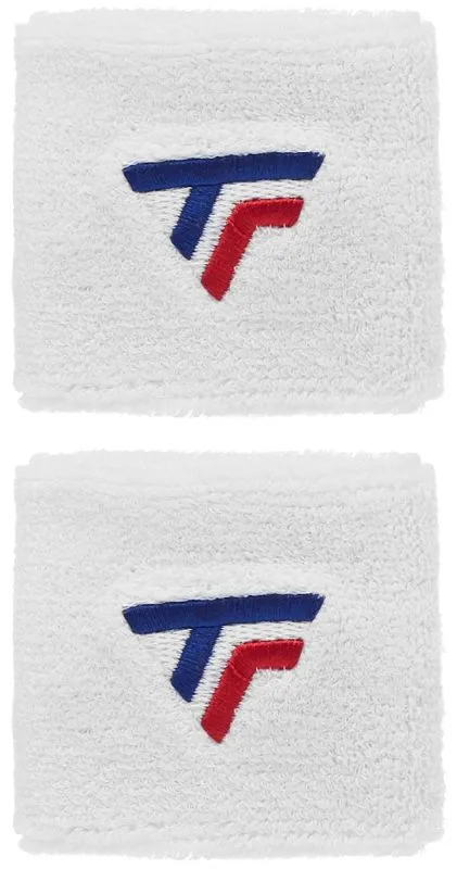 Tecnifibre Wristbands New Logo x2 - white Tecnifibre Wristbands New Logo x2 - white