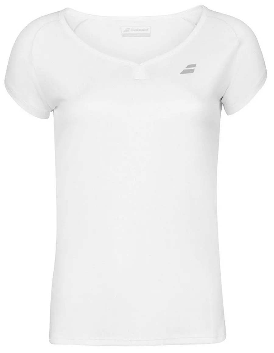 Babolat Play Cap Sleeve Top Girl - white