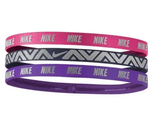 Nike Metallic Hairbands 3 pack - lt fusion red/binary blue/bold berry Nike Metallic Hairbands 3 pack - lt fusion red/binary blue/bold berry