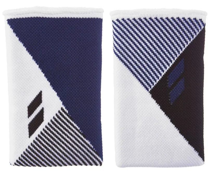 Babolat Reversible Jumbo Wristband - white/estate blue