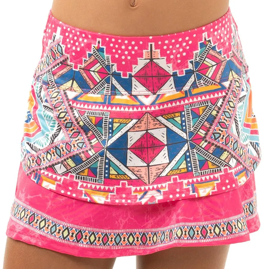 Lucky in Love Pretty in Ink Skirt w/ Back Pocket