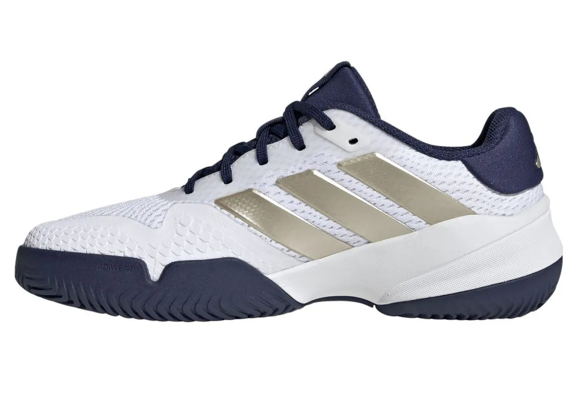Adidas Barricade K - cloud white/cyber metallic/dark blue