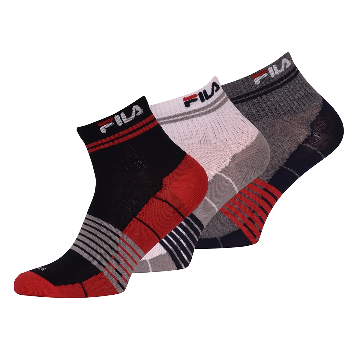 ST80661_4 Fila Quarter Socks Socks 3P - color sport