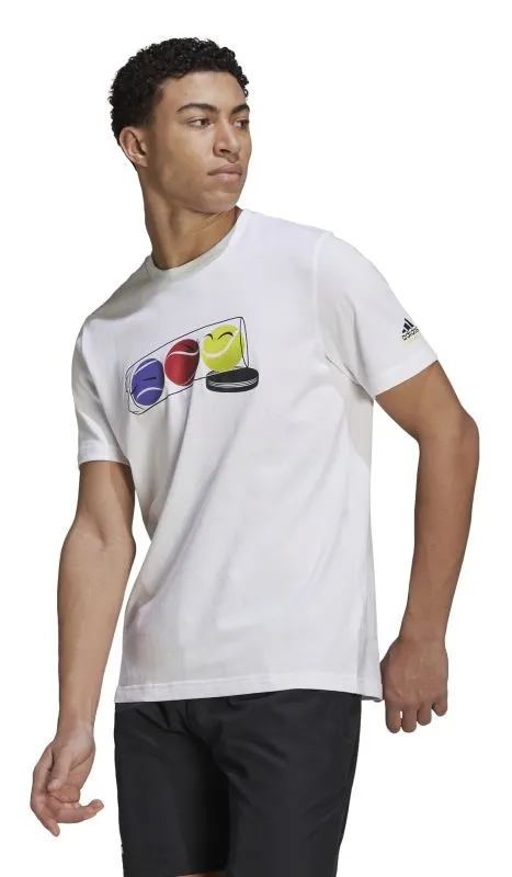 Adidas SS Q1 Tee M - white