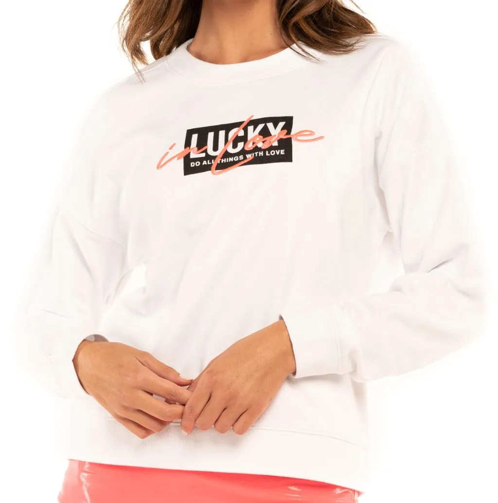 Lucky in Love Core Signature Lucky In Love Pullover - white Lucky in Love Core Signature Lucky In Love Pullover - white