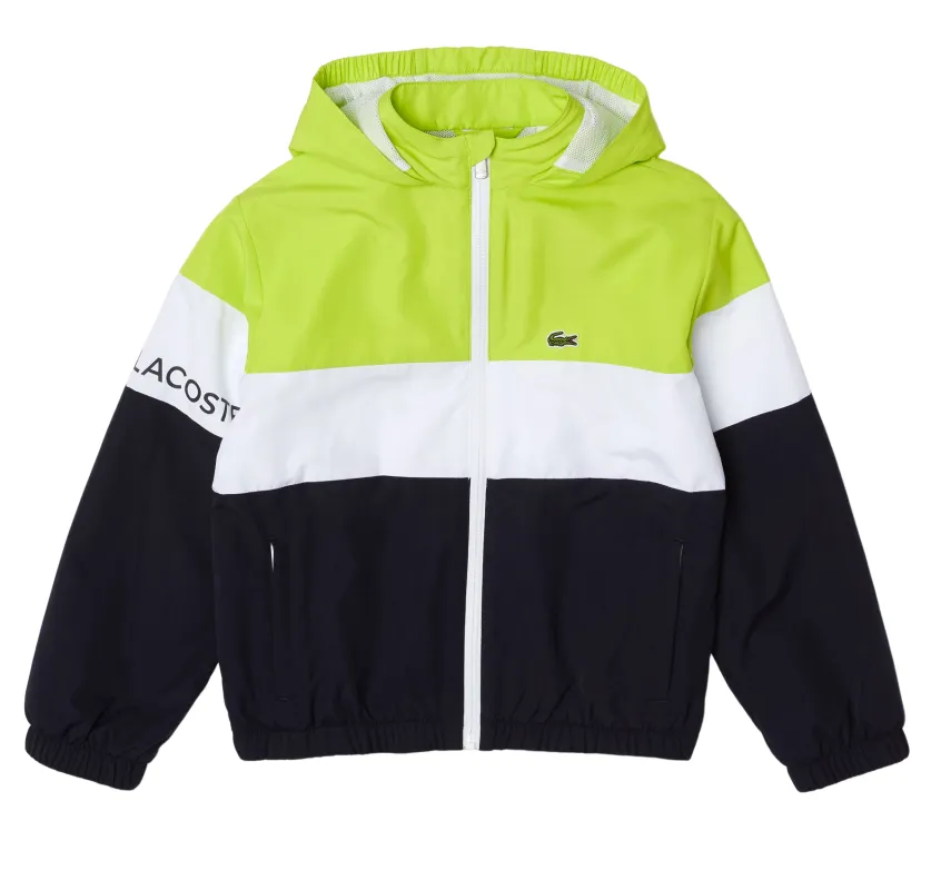 Lacoste Recycled Polyester Zipped Hooded Jacket