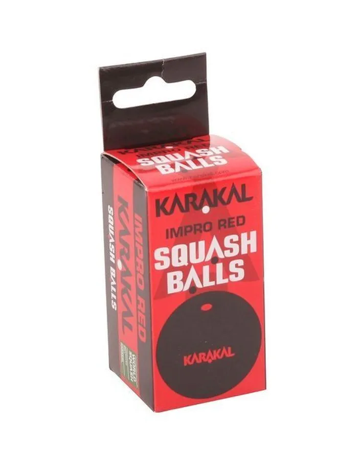 KarakalSquashRedBalls Karakal Impro Red (red dot) 2B