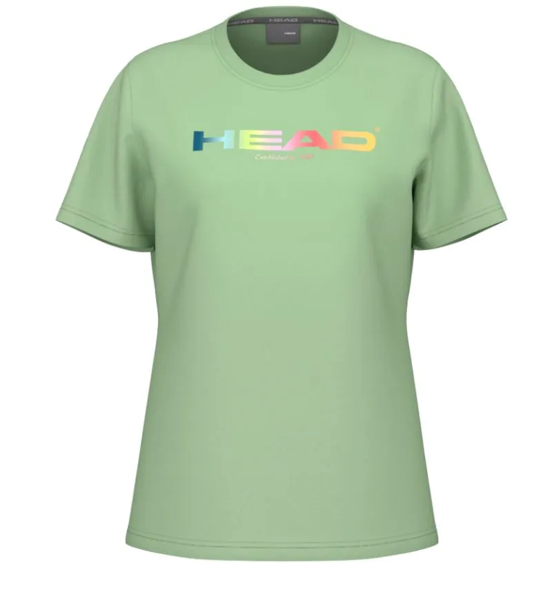 HeadRainbowTshirtWomanGreen Head Rainbow