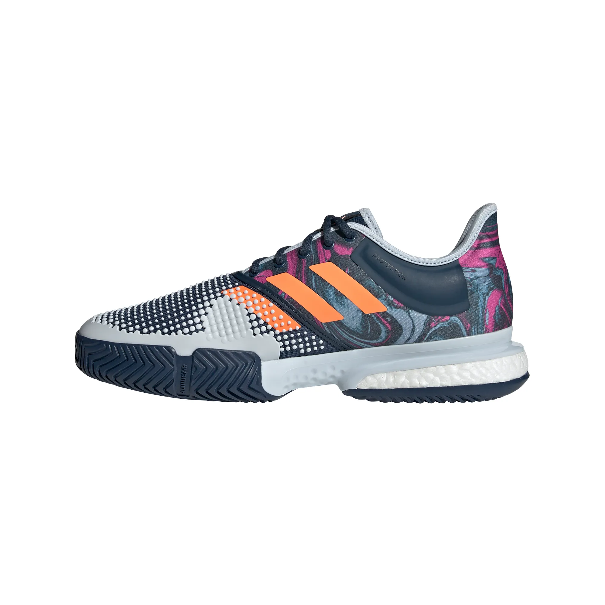 Adidas SoleCourt M Primeblue - halo blue/screaming pink/screaming orange