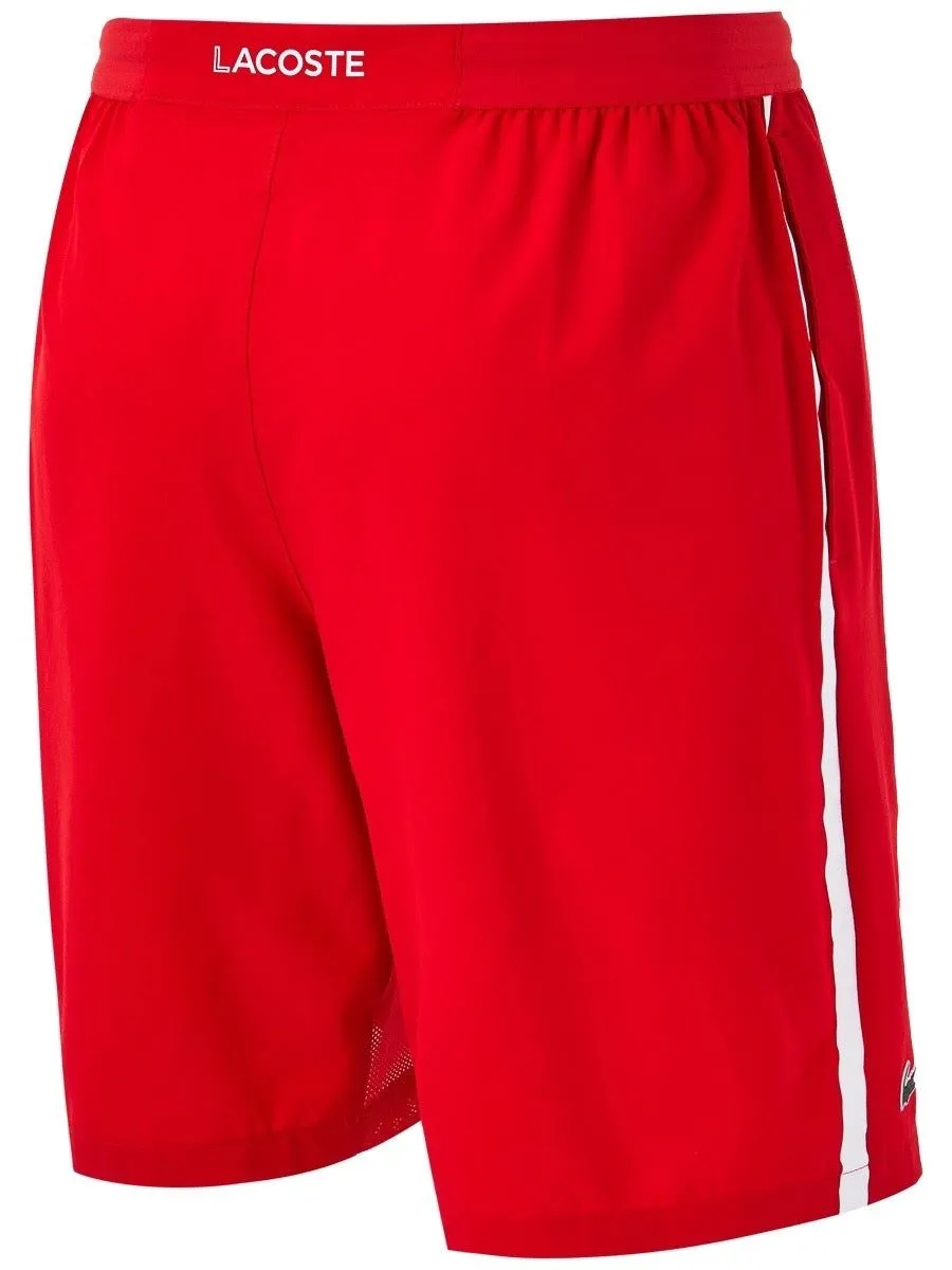 Lacoste Men’s SPORT x Novak Djokovic Breathable Stretch Shorts - red