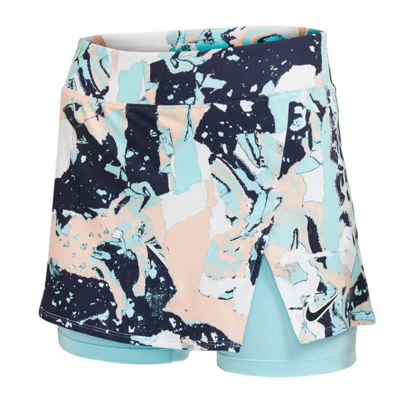 Nike Court Victory Printed Tennis Skirt W - copa/off noir