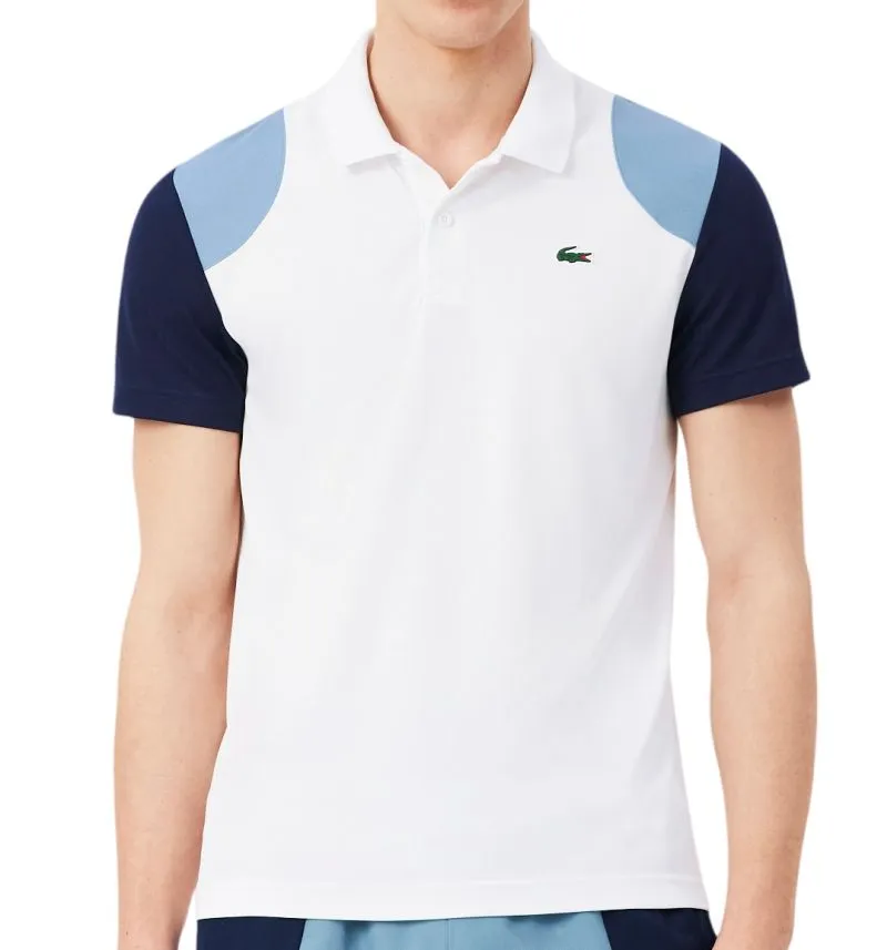 Lacoste Ultra Dry Colour-Block Sport - white/blue/navy blue