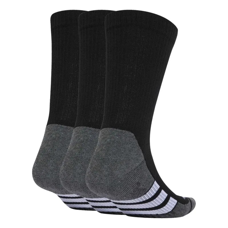 Adidas Performance Grip Climacool Cushioned Crew 3P - black/dark grey heather/white