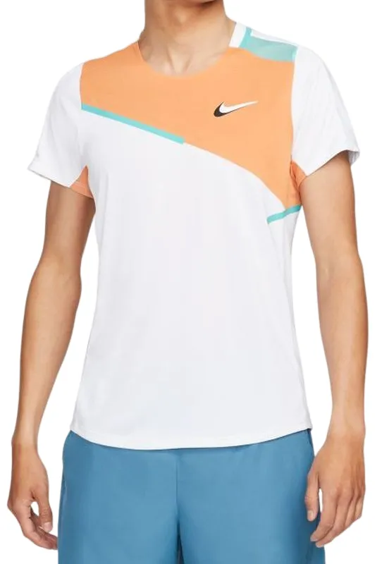 Nike Court Dri-Fit Slam Top M - white/hot curry/washed teal/white