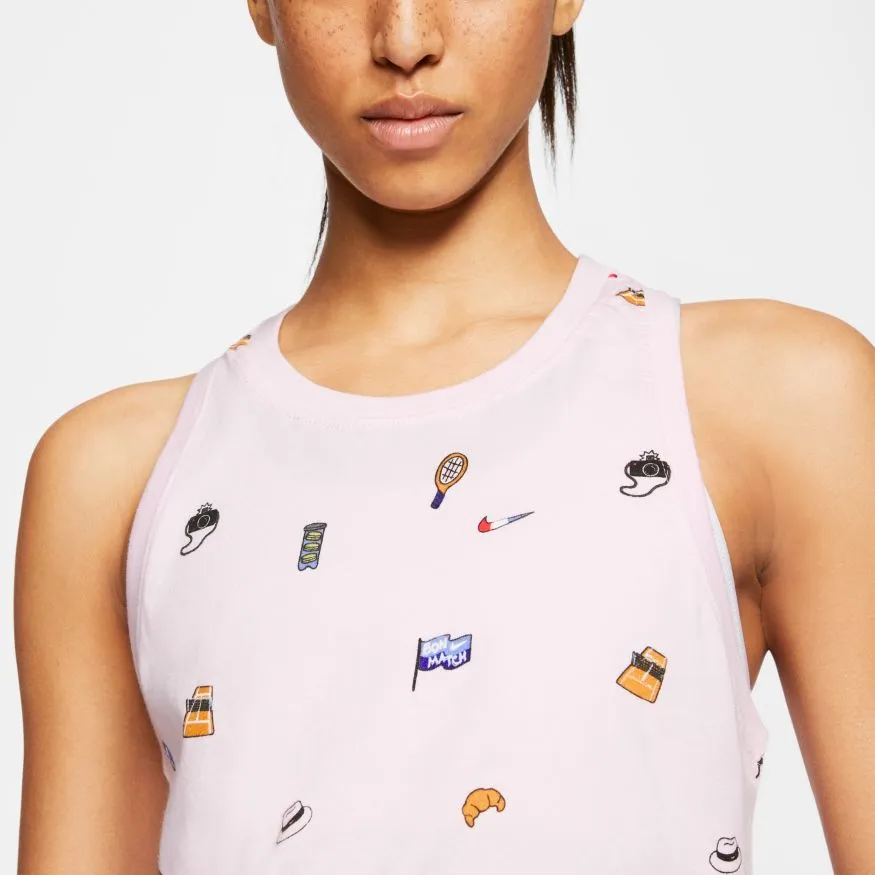 Nike Court Tank Crop Court - pink foam
