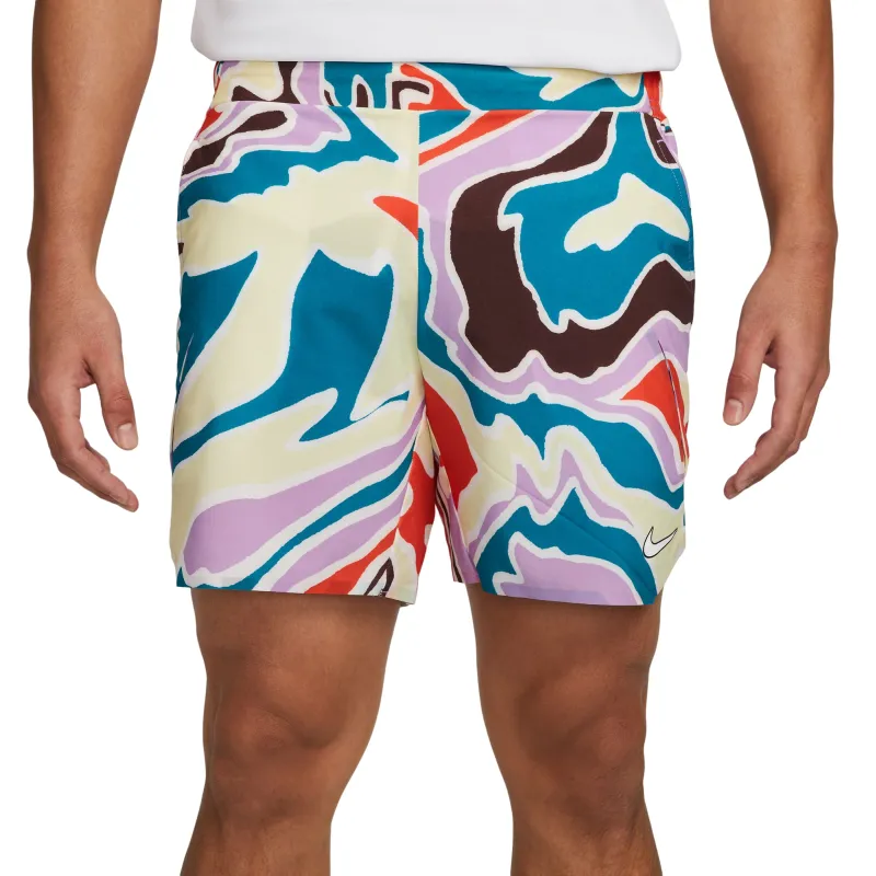 Nike Court Dri-Fit Slam Short - white/white/multicolor