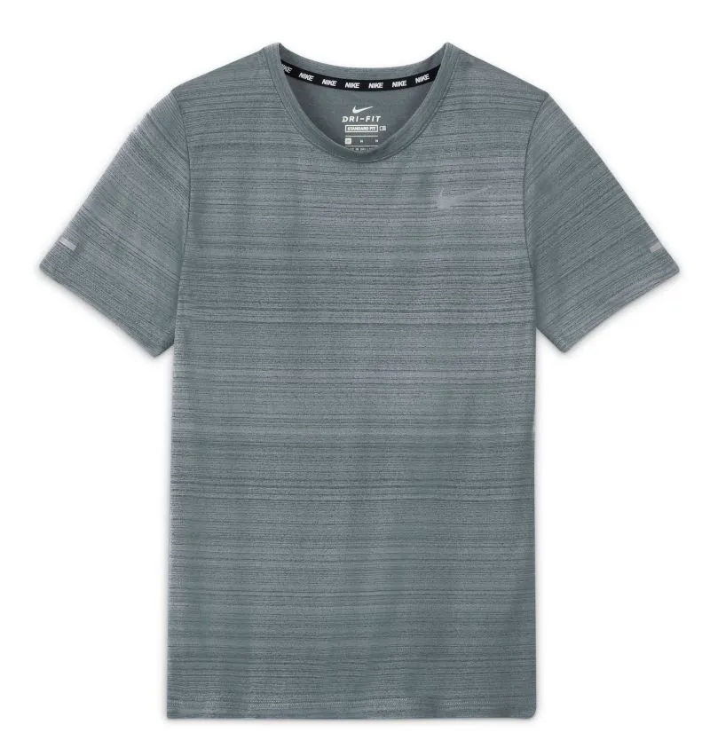 Boys' t-shirt Nike Kids Miler Dri-Fit - smoke grey - Gray