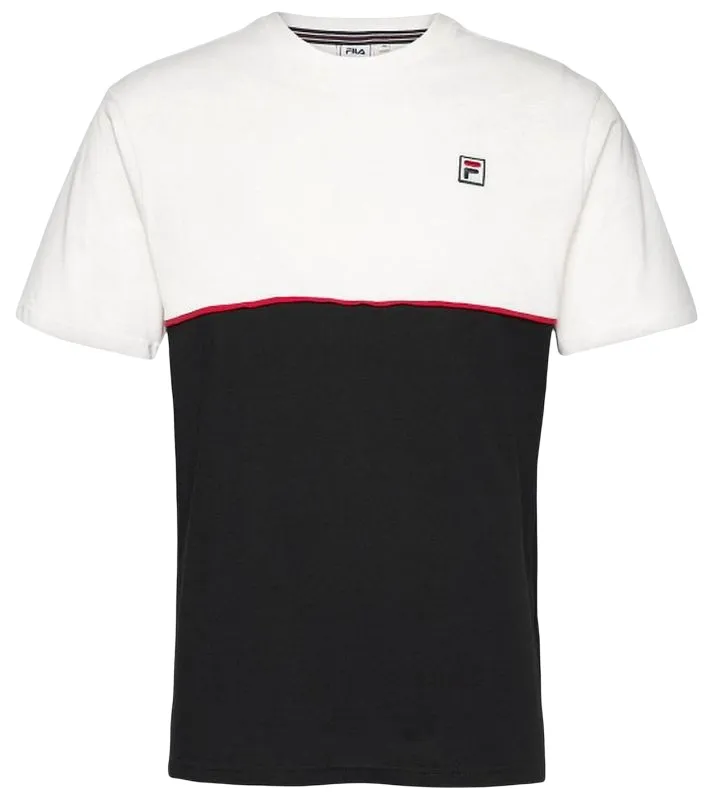 Fila Haverd Tee Men - blanc de blanc/black