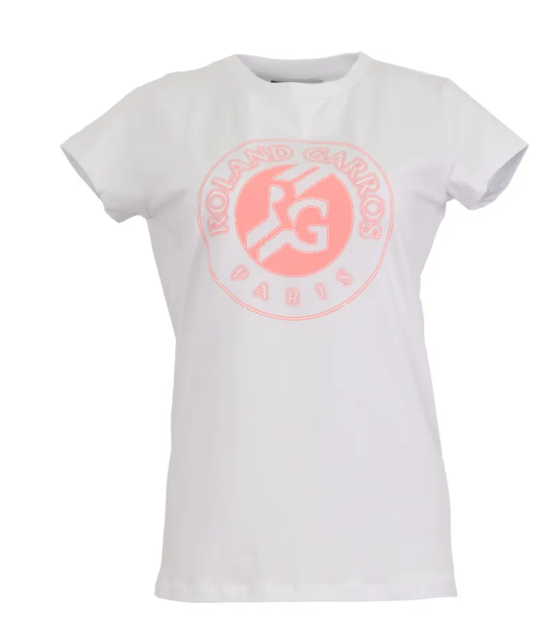 Roland Garros 2025 Big Logo - white