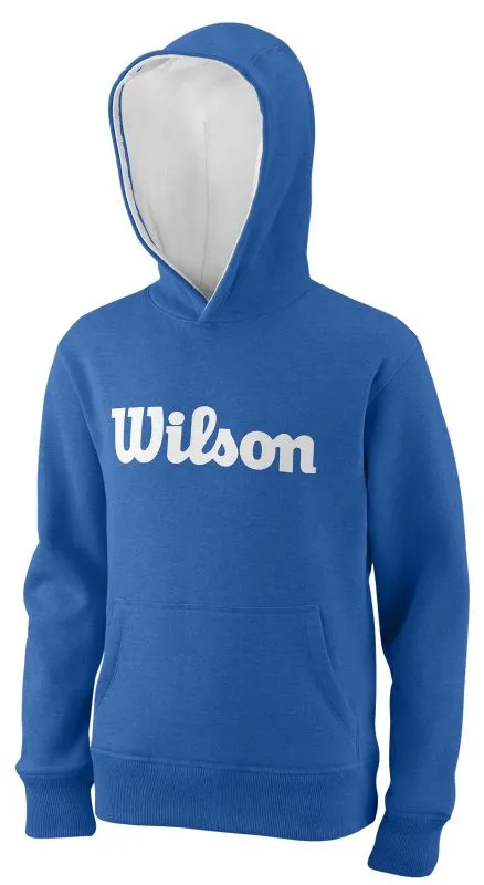 Wilson Script Cotton PO Hoody - new blue/white