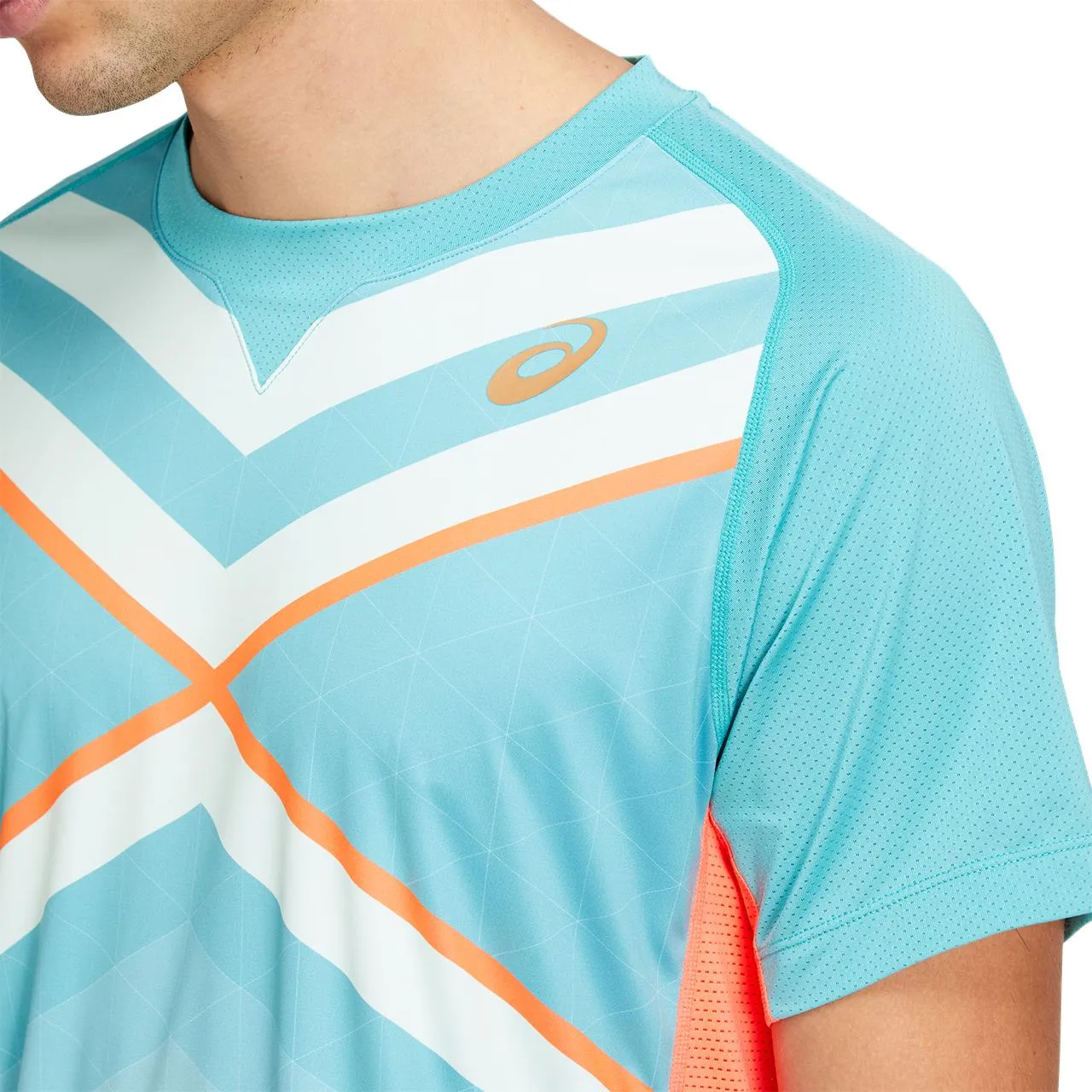 Asics Tennis M GPX Tee - techno cyan