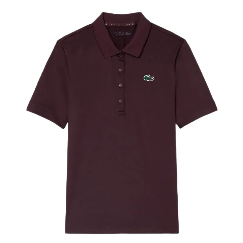 Lacoste Slim Fit UV Protect Stretch Golf - dark burgundy